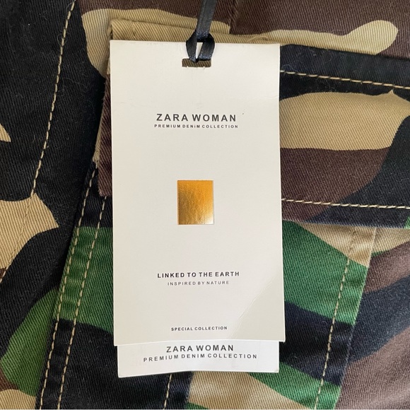 Zara Premium Denim Collection the cargo mini skirt camouflage - Picture 10 of 12